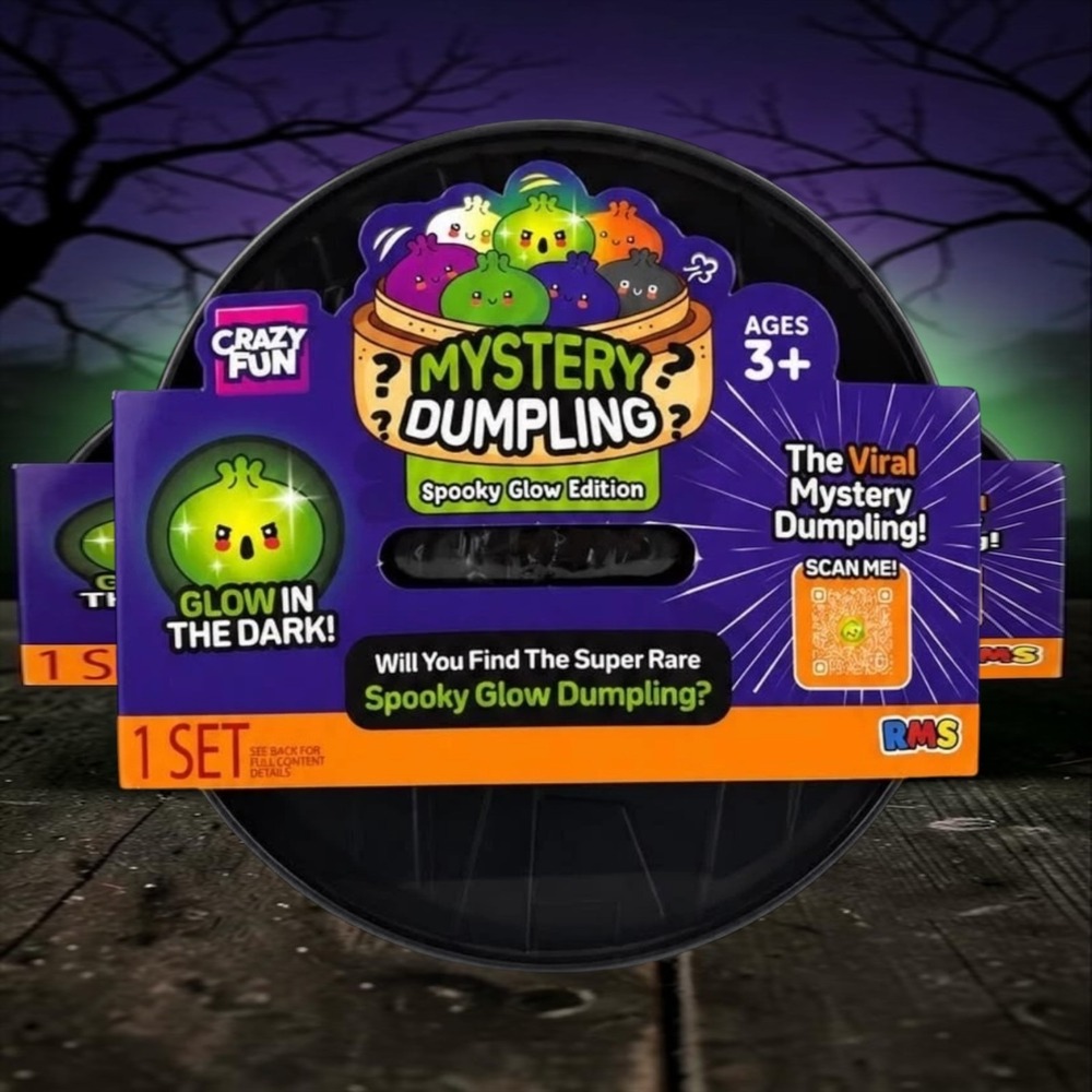 1 SEALED Crazy Fun RMS Spooky Glow Squishy Bun set